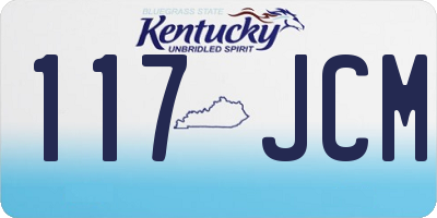 KY license plate 117JCM