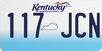 KY license plate 117JCN