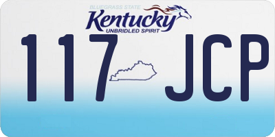 KY license plate 117JCP