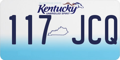 KY license plate 117JCQ