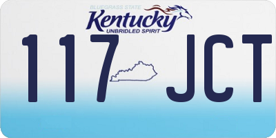 KY license plate 117JCT