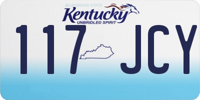 KY license plate 117JCY
