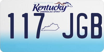 KY license plate 117JGB