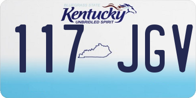 KY license plate 117JGV