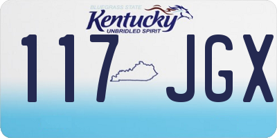 KY license plate 117JGX