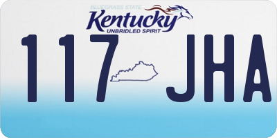 KY license plate 117JHA