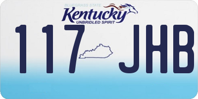 KY license plate 117JHB
