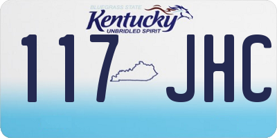 KY license plate 117JHC