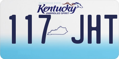KY license plate 117JHT