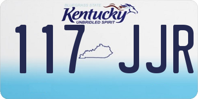 KY license plate 117JJR