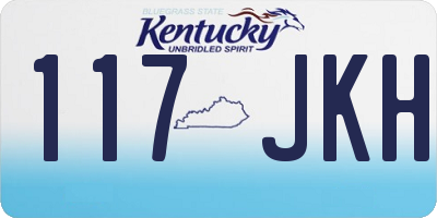 KY license plate 117JKH