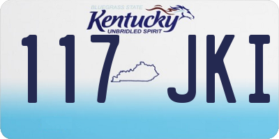 KY license plate 117JKI