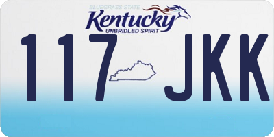 KY license plate 117JKK