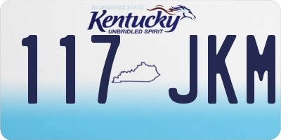 KY license plate 117JKM