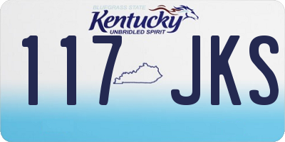 KY license plate 117JKS