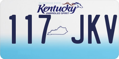 KY license plate 117JKV