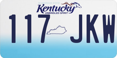 KY license plate 117JKW