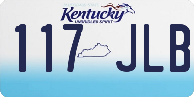 KY license plate 117JLB