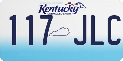 KY license plate 117JLC