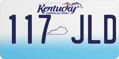 KY license plate 117JLD