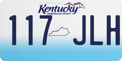 KY license plate 117JLH