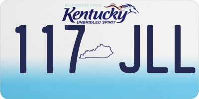 KY license plate 117JLL