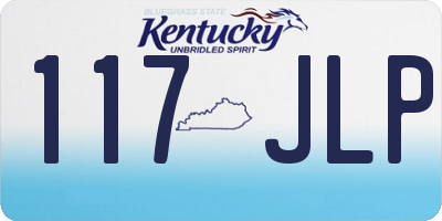 KY license plate 117JLP