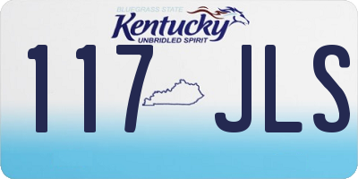 KY license plate 117JLS