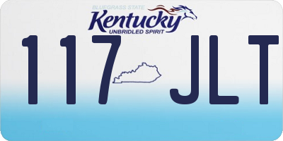 KY license plate 117JLT