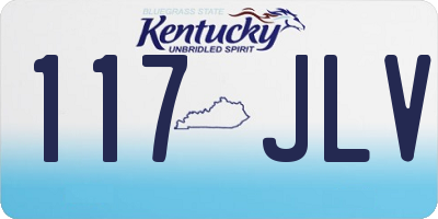 KY license plate 117JLV