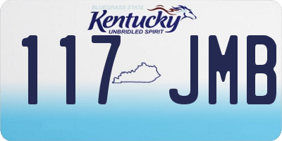 KY license plate 117JMB