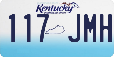 KY license plate 117JMH