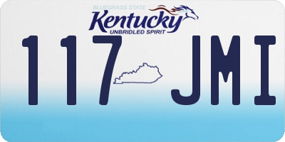 KY license plate 117JMI