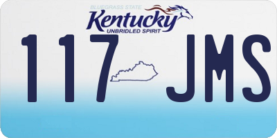 KY license plate 117JMS