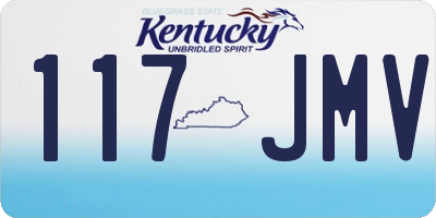 KY license plate 117JMV