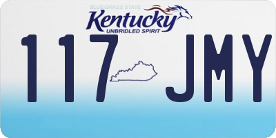 KY license plate 117JMY