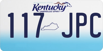 KY license plate 117JPC