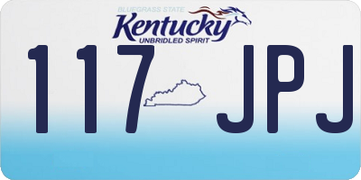 KY license plate 117JPJ