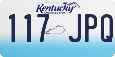 KY license plate 117JPQ