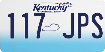 KY license plate 117JPS