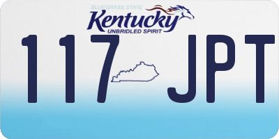 KY license plate 117JPT