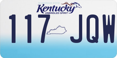 KY license plate 117JQW