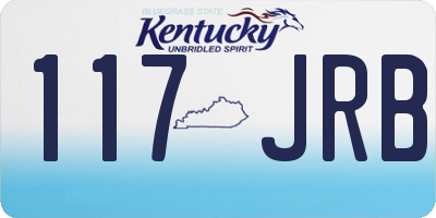 KY license plate 117JRB