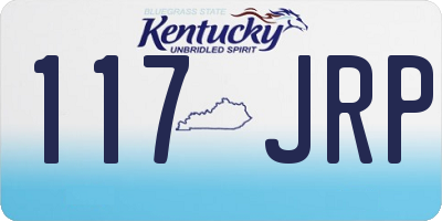 KY license plate 117JRP
