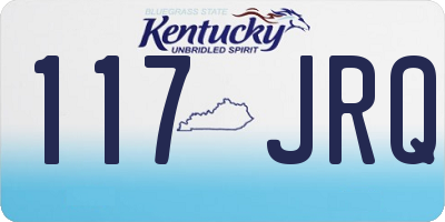 KY license plate 117JRQ