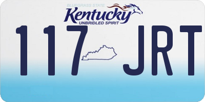 KY license plate 117JRT