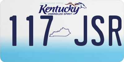 KY license plate 117JSR