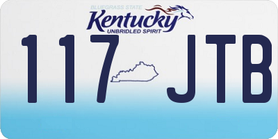 KY license plate 117JTB