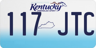 KY license plate 117JTC