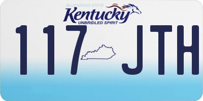 KY license plate 117JTH